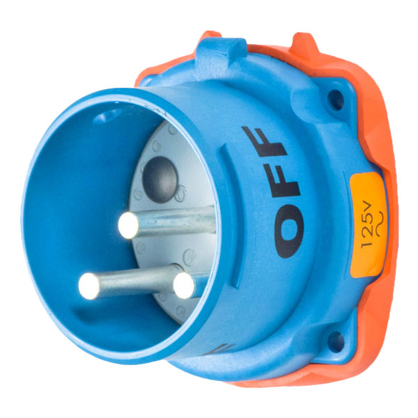 33-68075 - DS60 INLET POLY BLUE SIZE 4 TYPE 3R 1P+N+G 60A 125 VAC 60 Hz NO AUX